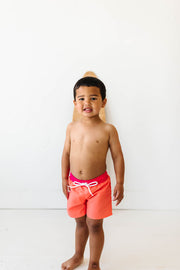 Jude Boy Board Shorts in Retro Colorblock